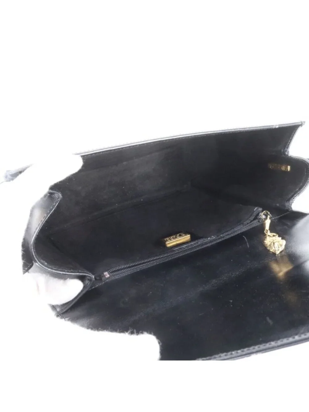 ★SOLD★ Gucci Vintage Leather 2-Way Shoulder Bag Crossbody Hand Black - Picture 7 of 10